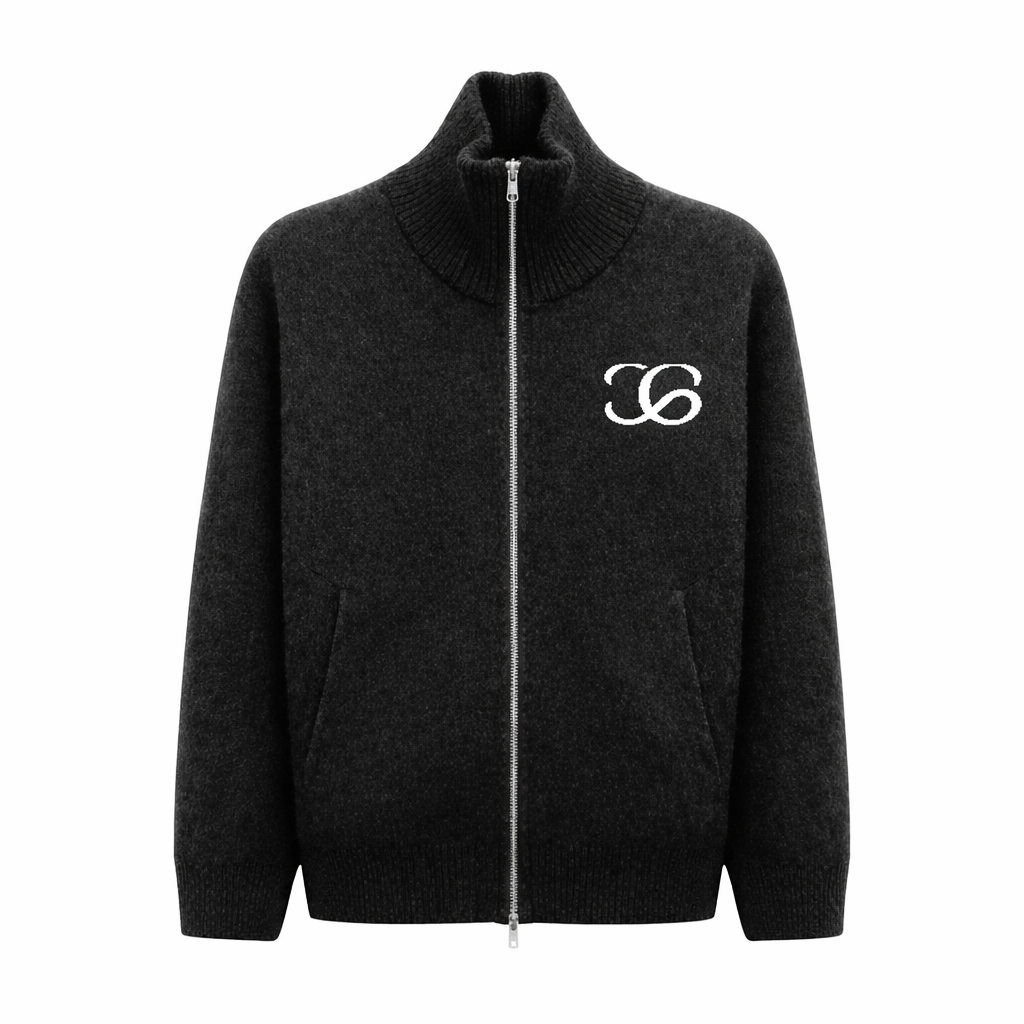 Classic Full-Zip Cardigan Black